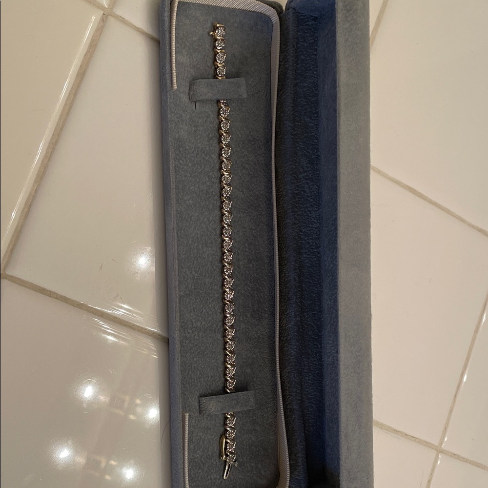Elegant Silver Tennis Bracelet